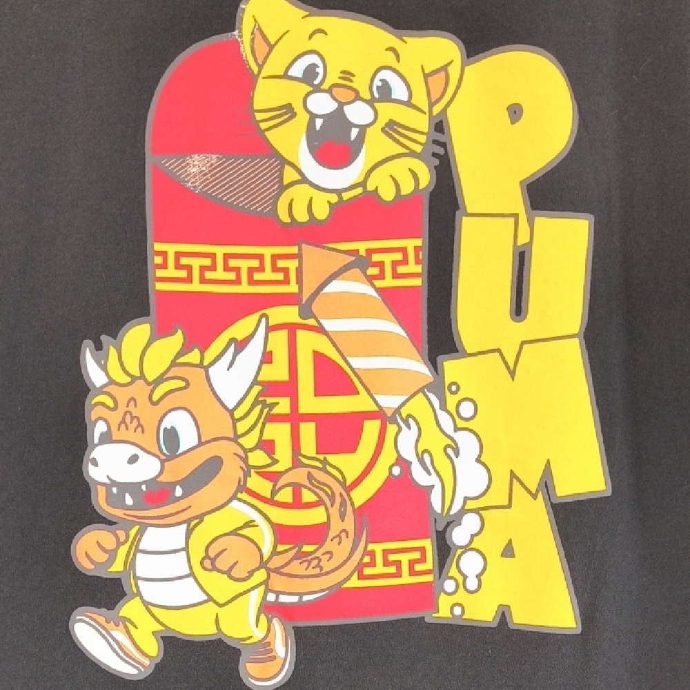 Puma Men's Black Graphic Tee , Size M - Picture 2 of 9